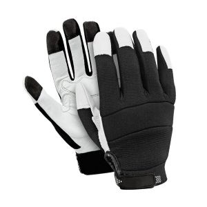 Mechanics Gloves Black White
