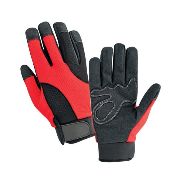 Mechanics Gloves Red Black