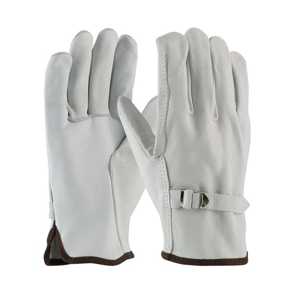 Wholesale goatskin leather driver gloves by Tough Safety Wears for industrial handling, warehouse, transport, and maintenance work