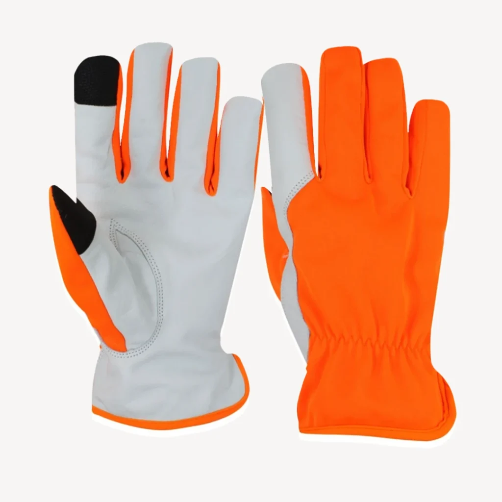 Goatskin leather gloves