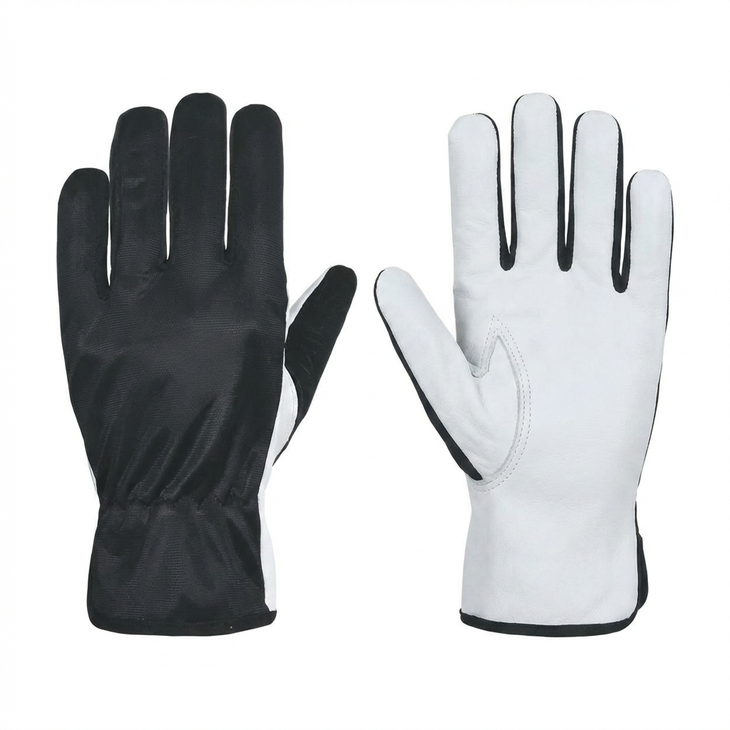 Goatskin leather gloves